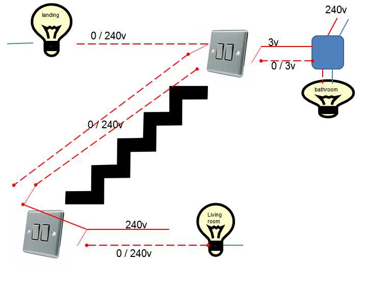 wiring 2 way switch diagram