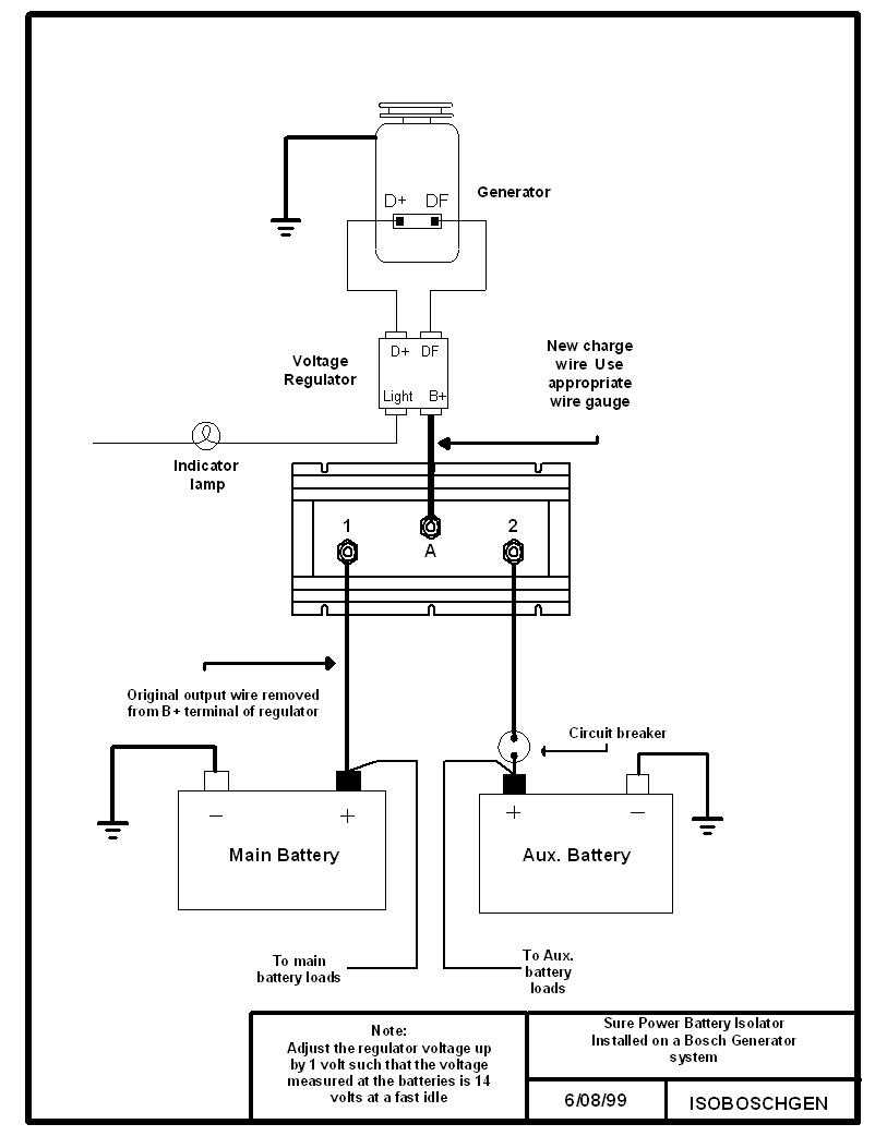 wiring diagram battery isolator