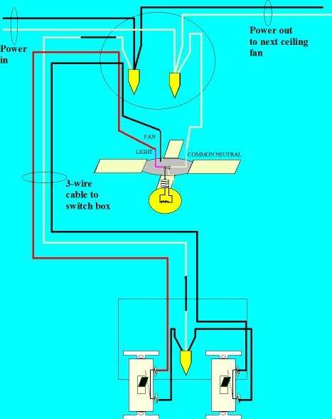 wiring diagram fan and light