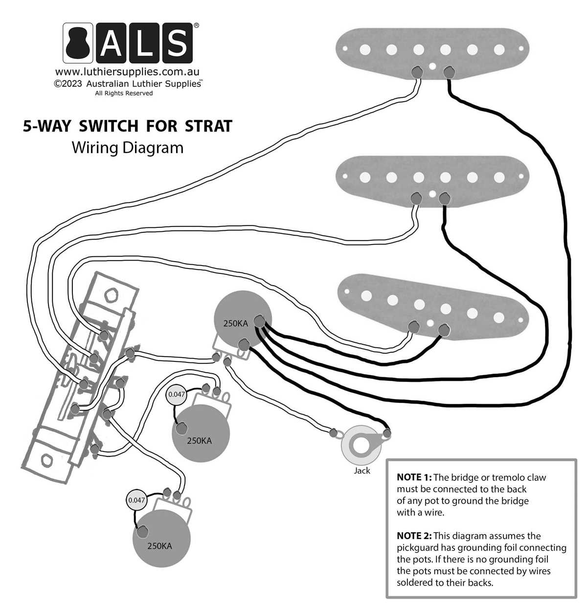wiring diagram for 5 way switch
