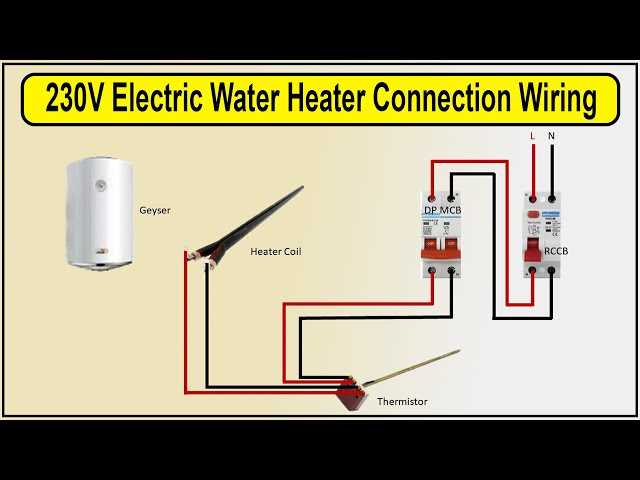 wiring diagram for a water heater
