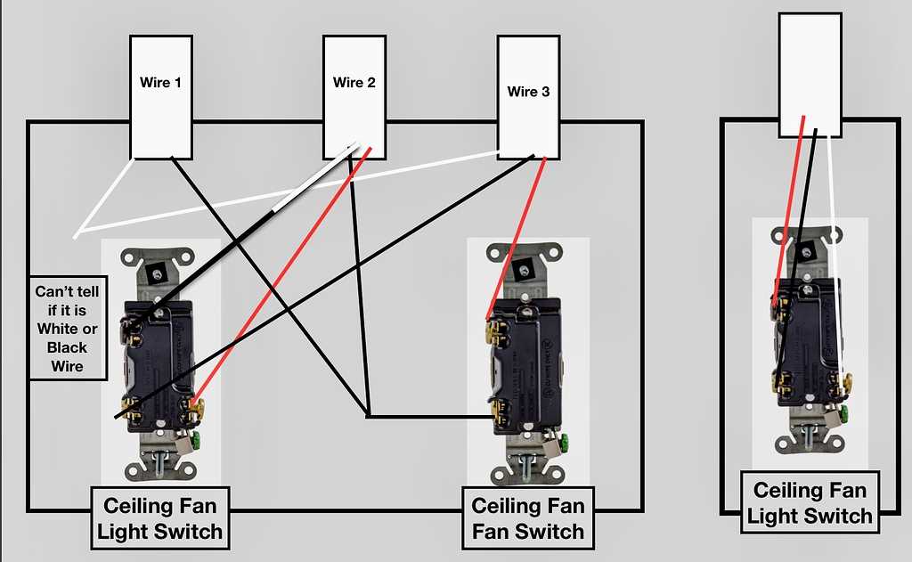 wiring diagram for ceiling fan and light