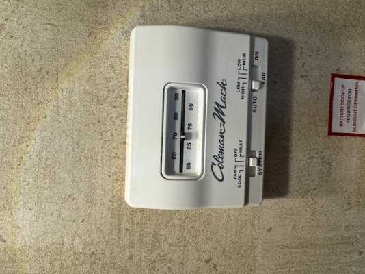 wiring diagram for coleman mach thermostat