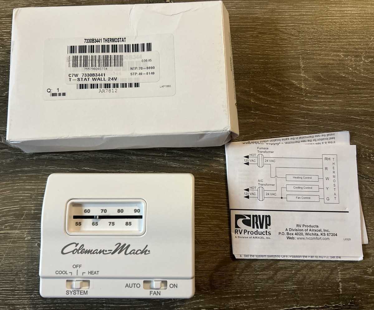 wiring diagram for coleman mach thermostat