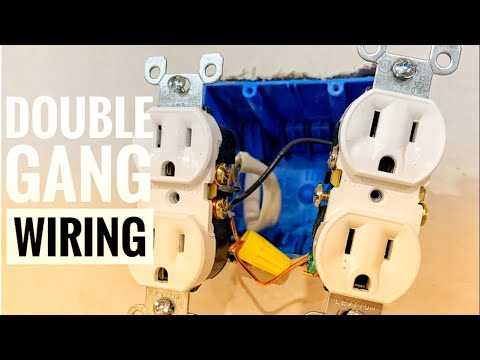 wiring diagram for double outlet