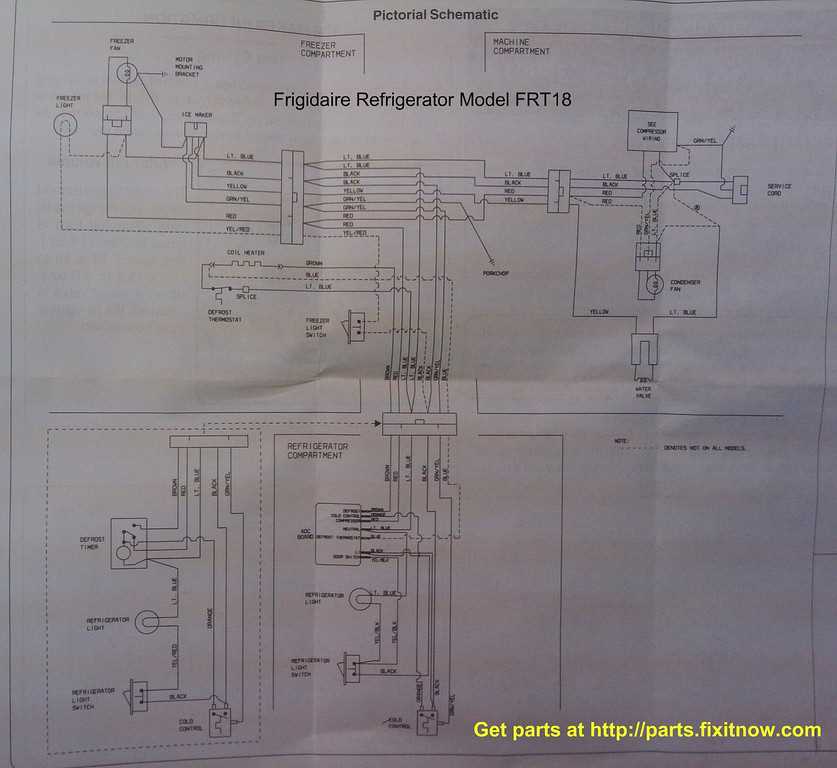 wiring diagram for refrigerator compressor