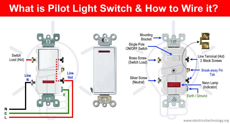 wiring diagram for single pole light switch