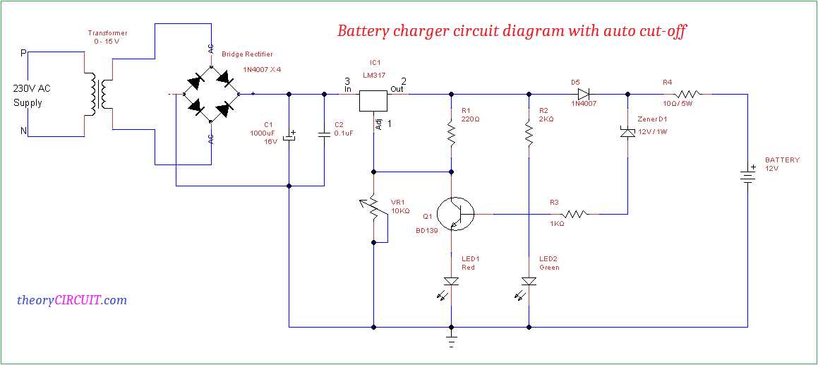 car battery charger circuit diagram car battery charger circuit diagram
