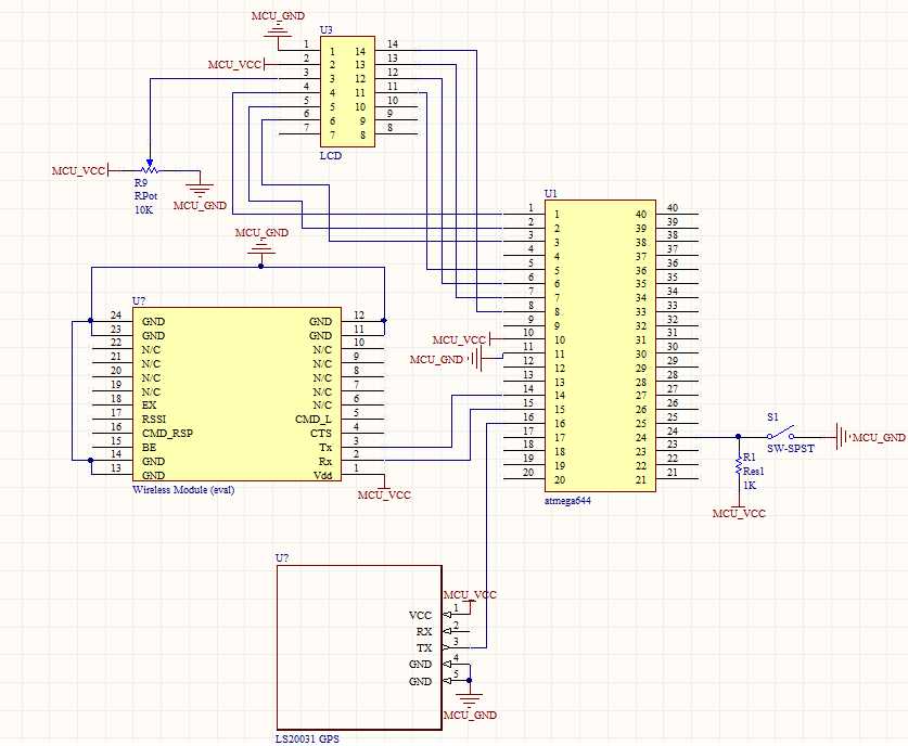 gps tracking device circuit diagram