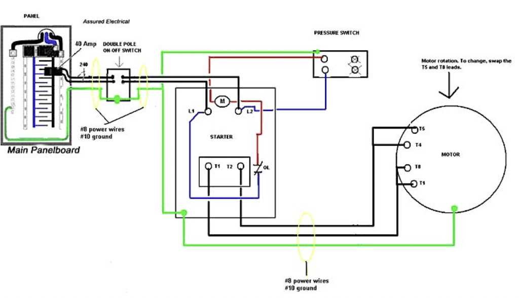 wiring diagram for pressure switch on air compressor