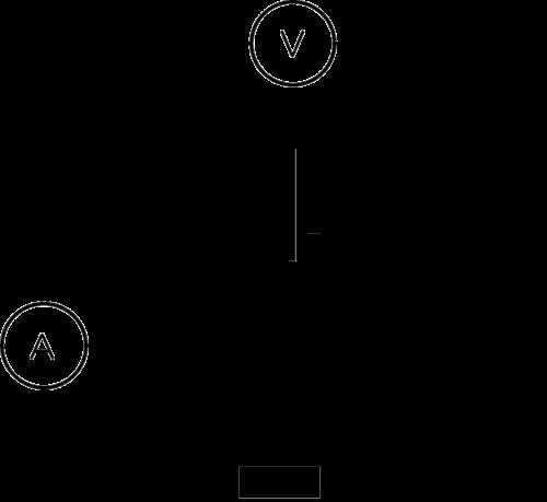 circuit diagram ammeter voltmeter