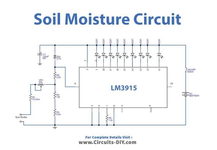 simple soil moisture sensor circuit diagram