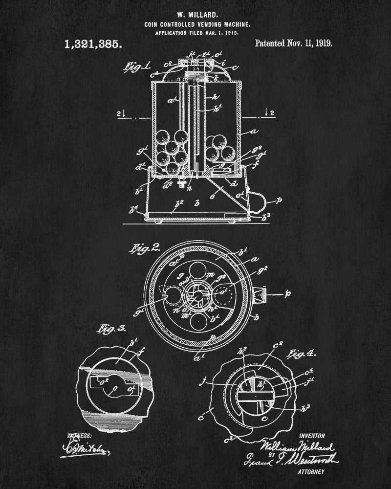 gumball machine parts diagram