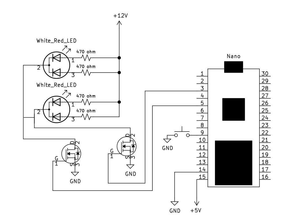 bi colour led circuit diagram