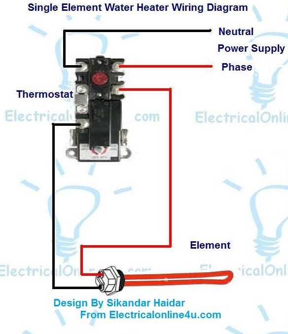 wiring diagram of water heater