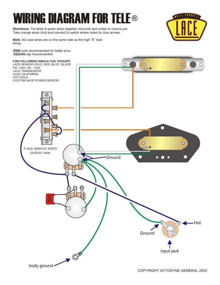 telecaster wiring diagram