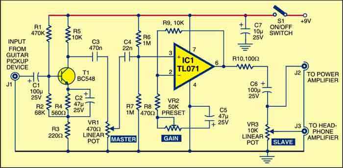 preamplifier circuit diagram