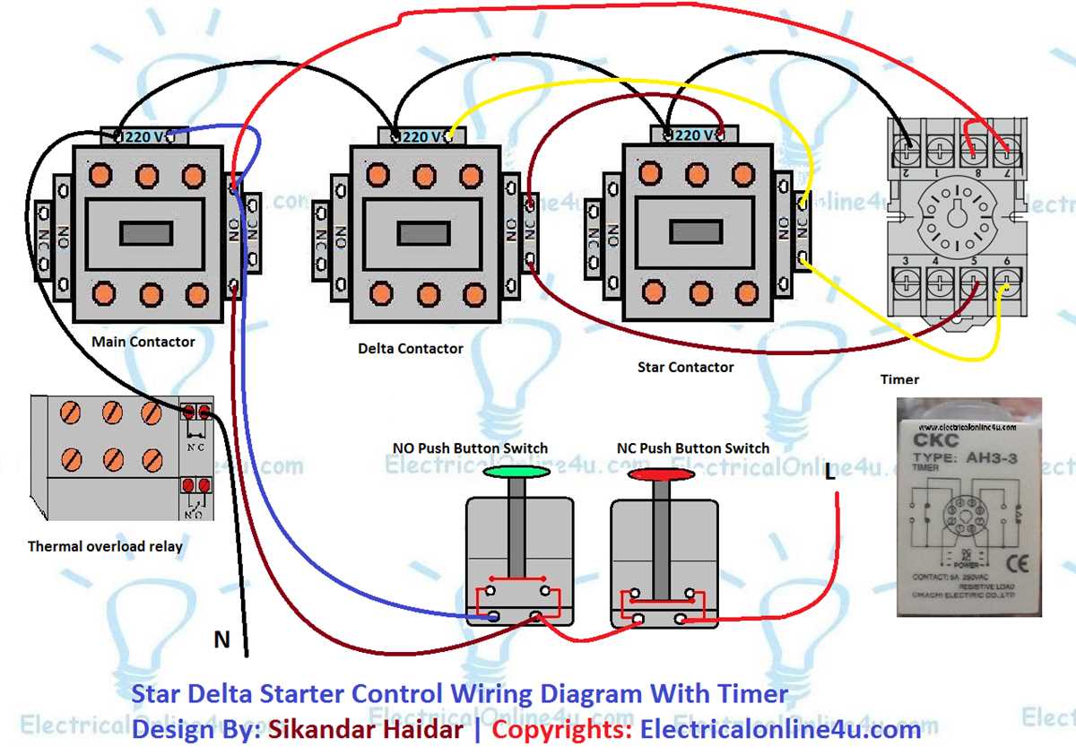contactor control circuit diagram