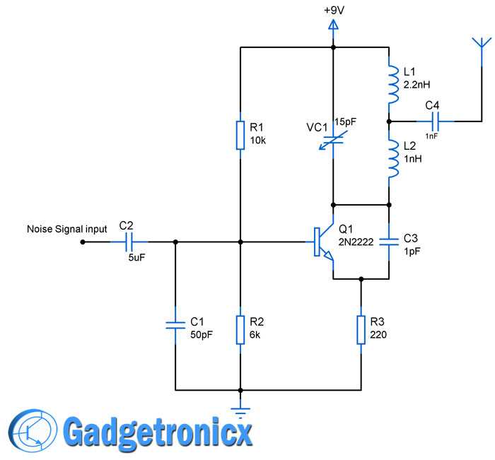 phone jammer circuit diagram