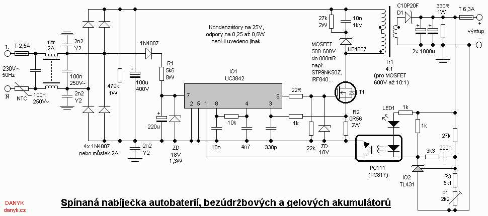 12 volt car battery charger circuit diagram