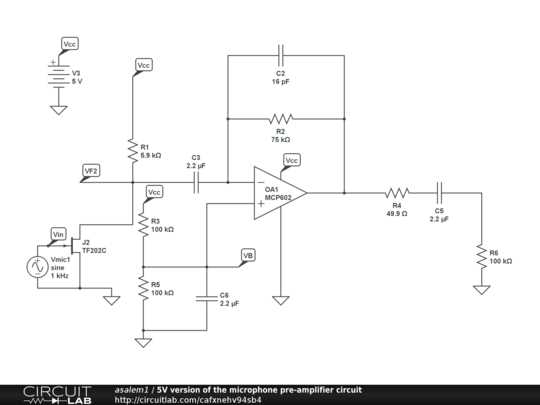 mic preamp circuit diagram mic preamp circuit diagram