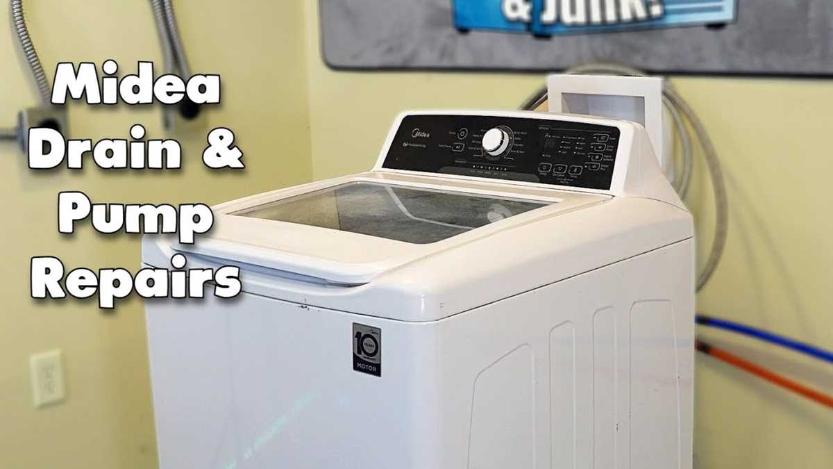 midea washer parts diagram