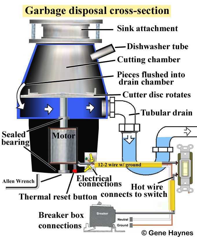 wiring diagram for garbage disposal switch